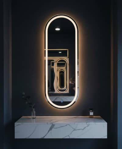 Modern LED Round/Square/Mirror Backlit Smart Touch Bathroom Mirror