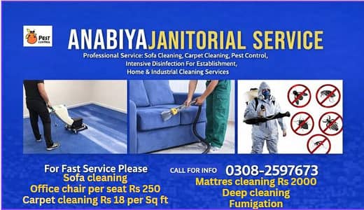 Sofa Cleaning, Carpet Cleaning, Mattres Cleaning in all karachi