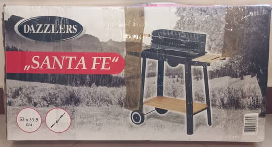 Dazzlers Santa Fe BBQ Grill – Outdoor Charcoal Grill (Box Pack)
