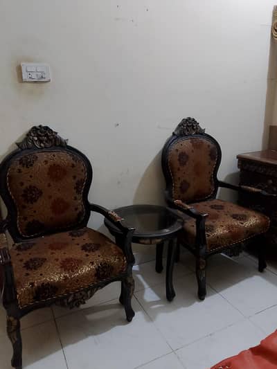 Bed Set with coffee chair's