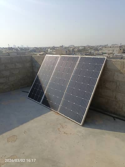 3 Solar Panels 180W For Sale - Good Condition - Korangi Karachi