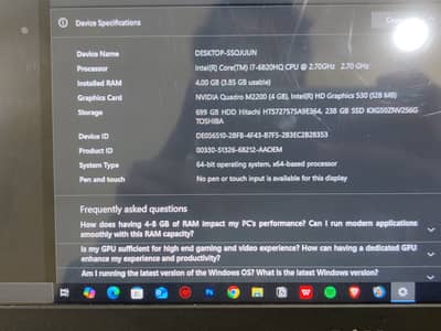 Dell Laptop (Workstation)