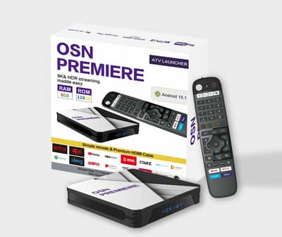 OSN PREMIER HD ANDROID TV BOX WITH ATV LAUNCHER. .