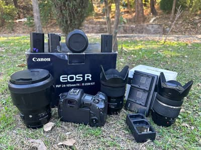 Canon EOS R with 35mm 1.4, sigma 85mm 1.4 and Tamron 28-75 2.8