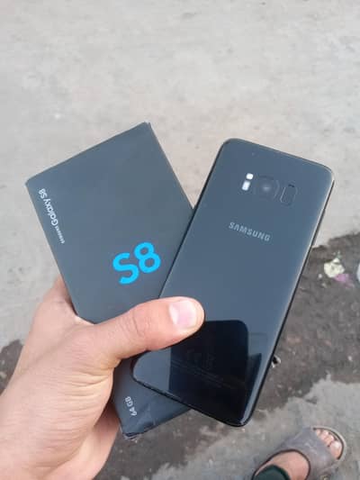 sumsung s 8 edj screen . 4 GB 64gb with box no open repair non pta