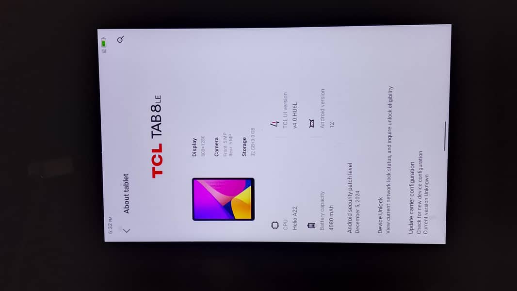 Tcl tab 10/10 condition 2