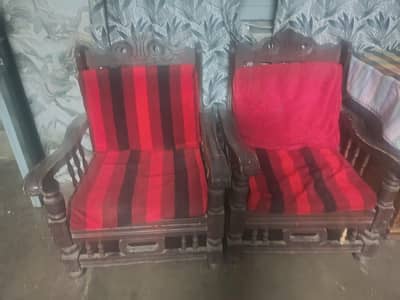 wood sofa with  gadia