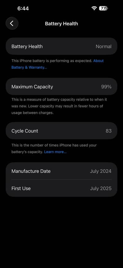 iphone 15Pro max 99% Health, with Box 10/10 in Apple warrienty