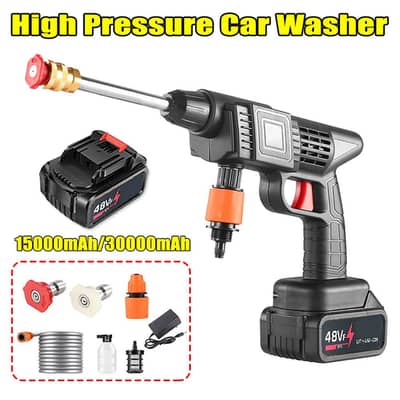 Double Battery Portable Pressure Washer Gun for Solar and Car home