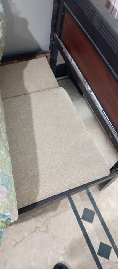 Single bed with side table for sale