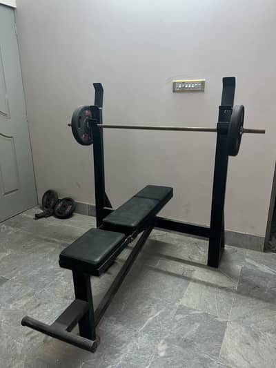 Weight plates , universal stand , pullup bar ,dumbells for sale