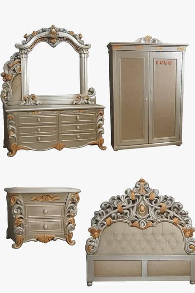 luxury royal style bedroom set _complete set / urgent sale