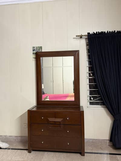 Bed with two drawers dressing table n mattress