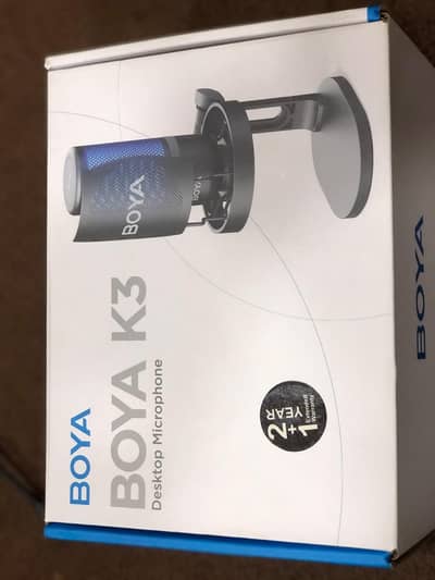 Boya k3 set_ 2 mics+2 stands_ brand new just box open