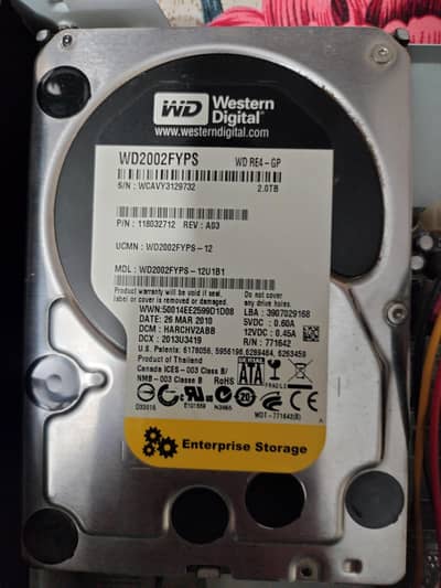 WD 2tb PC hard drive