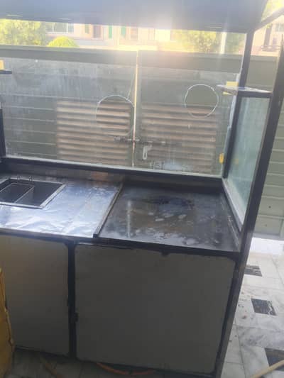 burger shwarma and fries counter for sale.