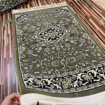Original Al Rawdah Riaz ul jannah Green prayer mat 8mm