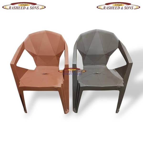 Diamond Chair Dark Chocolate – Premium Plastic Chair for Home, Dining, Patio, Garden and Outdoor Seating (Pack of 1, 2, 4 or 6)