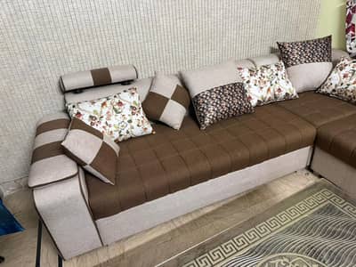 l shape sofa set for sale hardly used only 4 months