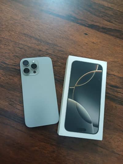 I Phone 16pro max, good health and original cable with box