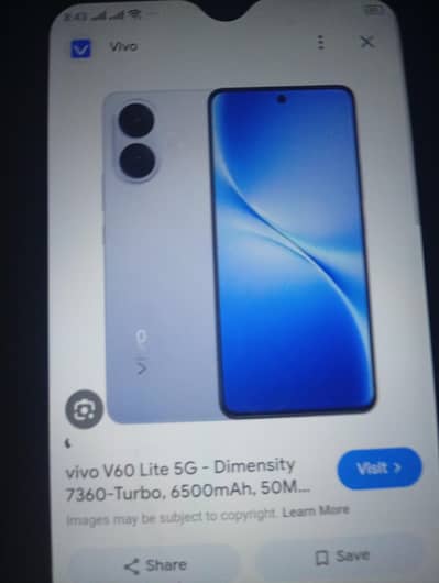 Vivo V60 Lite 12/256 just box open non active