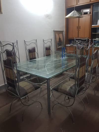 Glass top dinning table for sale