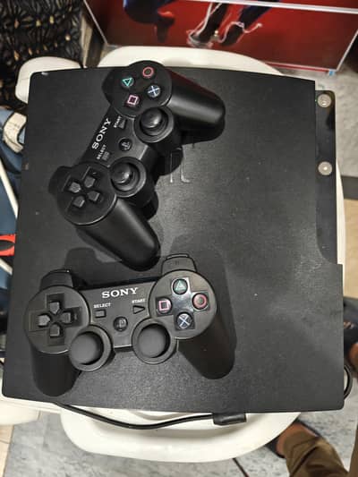 Sony Play Station 3 Full Box, 2 controllers & alot of main title games