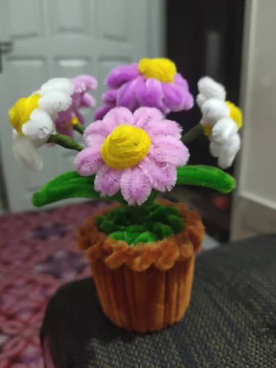 flower pots and various items