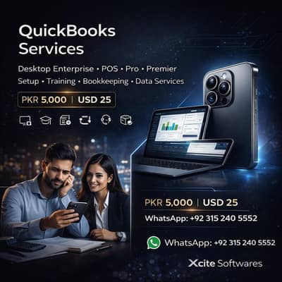 Quickbooks Accounting Software Enterprise, POS,Bookkeeping,Training