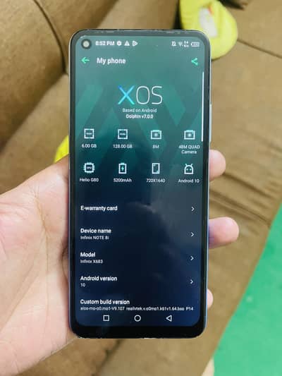 infinix not8i 128 GB