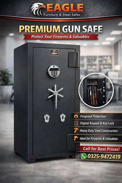 GUN SAFE DIGITAL SAFE TIJORI SAFE FIREPROOF STEEL SAFE CASH LOCKER