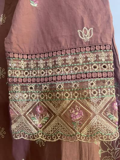 full embroidery 3 piece Stitch dress