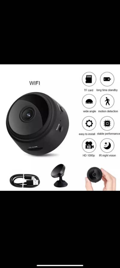 A9 Mini WiFi CCTV Camera HD 1080p | Night Vision | Motion Sensor