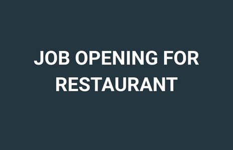 Restaurant job