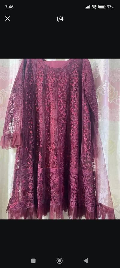 mehroon  stunning frok