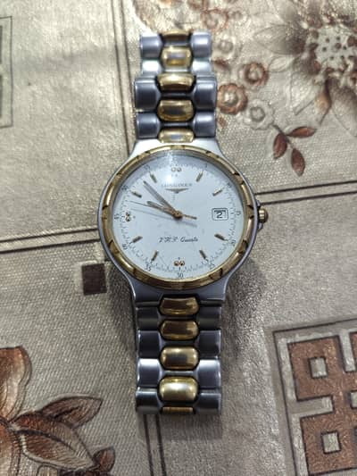 LONGINES 100% ORIGINAL GOLD PLATED QUARTZ MOVEMENT WATCH