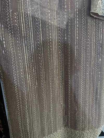 Korean silk cutdana dress 3 piece