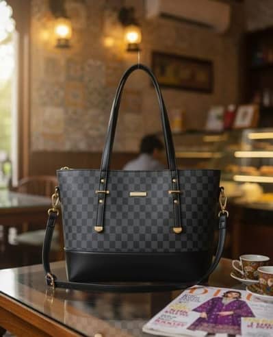 Mirha’s Collection Stylish Brown Tote Bag for Ladies