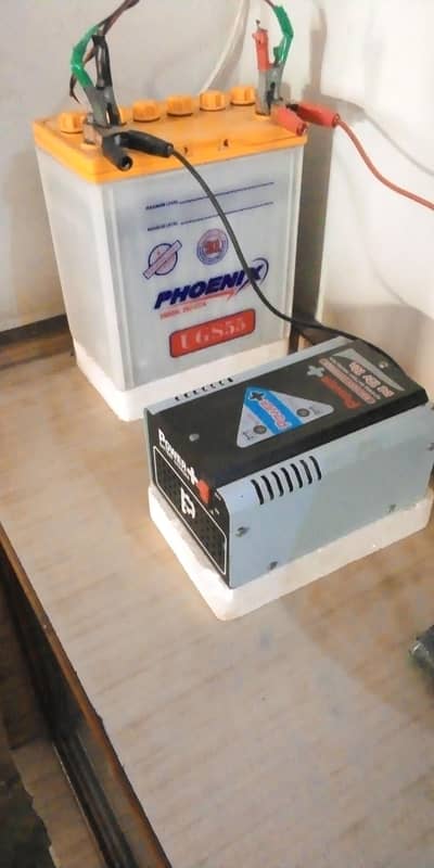 Battery with power plus charger