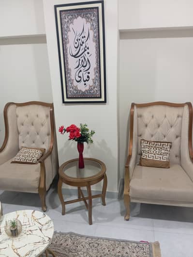 Golden colour chairs