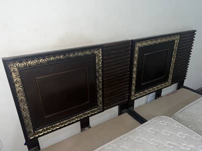 2 single beds with canon primax mattress urgent for sale