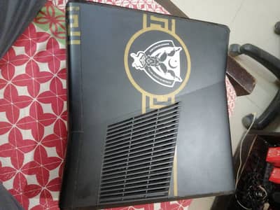 xboxes 360 slim jailbreak with 500gb hard drive with 2 new controller