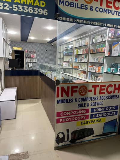 Running Mobile & Computer Shop For Sale in Bahria Town Phase-8