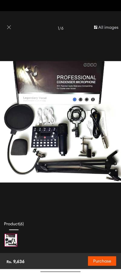 studio microphone V10 Bm 800