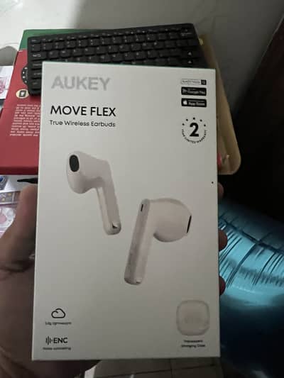 Brand new (5 days used) Aukey earbuds