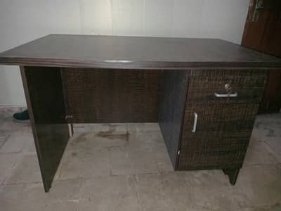Office Table and Shoe Rack Cabinet for sale