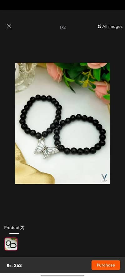 magnet butterfly bracelet for bestie