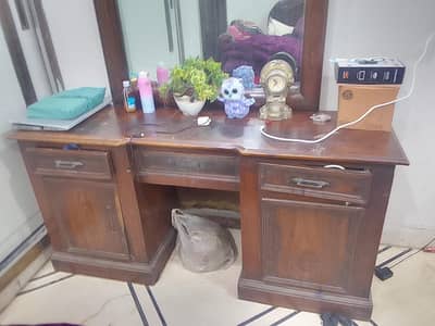 Heavy Wooden Dressing Table