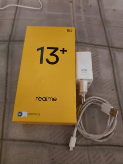 realme 13+ with box and charger