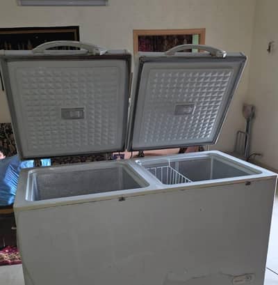 Double door deep freezer fridge